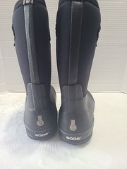 BOGS Boots Youth 6 Black Classic High Handle Waterproof Pull On Winter Rain Snow