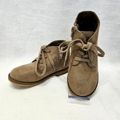 Cat & Jack Chukka Boots Toddler 9 Brown Faux Suede Side Zip Lace Up Desert Shoes