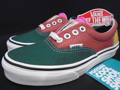 VANS ERA VARSITY PATCHWORK MULTI-COLOR OFF WHITE GREEN BROWN RED VN0A4BV4V9H 3.5