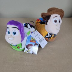 Disney Buzz Lightyear & Woody Slippers Kids Toy Story Logo Pixar Heros NEW