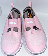 Nike Flex Runner 2 GS Pink Foam White Grey Sneakers DJ6038-600 Size 7Y