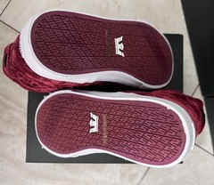 Supra Sneakers Kids Skytop Dark Ruby/white Size12