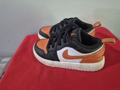 Pre-School Kids Nike Air Jordan 1 Low ALT (PS) Black/Starfish (DR9748 081) 13C