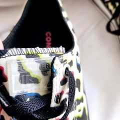 Converse Neon Leopard Print Black & White Chuck Taylor All Stars, Junior Sz 2