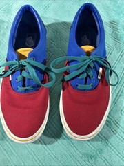 Vans off the wall Red,Green, Blue and Yellow kids size 6.5