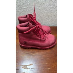 Timberland 6 Inch Premium Waterproof Boots Toddler Size 10 Red A626K Nubuck