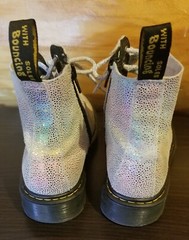 Dr Martens Doc Airwalk Leather Multicolor Sparkle Combat Boots Pascal J1460 Sz 2