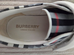 Burberry Kids Mark Check Low-Top Gingham Check Pattern Sneakers Size 30 US 12.5