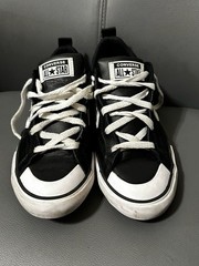 Converse Kids Pro Blaze Leather Low Top Sneakers Black/White A08476C Kids size 5