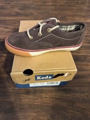 Keds On Deck Espresso Memory Foam Lace Kids Shoes Sz: 11M