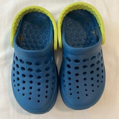 Joybees Active Clogs Water Shoes Unisex Kids Size 10/11 Blue Green Slip-on