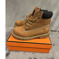 Timberland 10840 Waterproof Non-Marking Leather Boot Brown Unisex Kids US 9.5