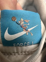 Nike Air Force 1 Space Jam Hare Bugs Bunny Lola Bunny Blue White Youth Size 2