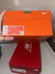 New Nike Star Runner Blue and Orange Size 5.5 with magnetic stretch laces