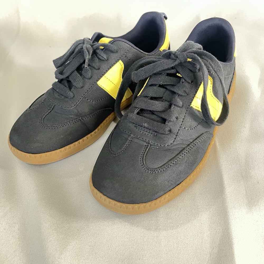 Wonder Nation Kids Memory Foam Athletic Shoes Dark Gray Yellow US 2 Synthetic
