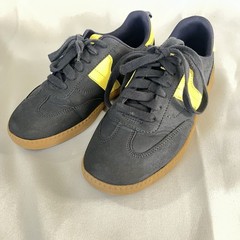 Wonder Nation Kids Memory Foam Athletic Shoes Dark Gray Yellow US 2 Synthetic