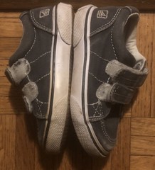 Sperry Kids Gray Blue Sneaker Shoes Size 5.5 Hook & Loop Closure ✨Free Shipping✨