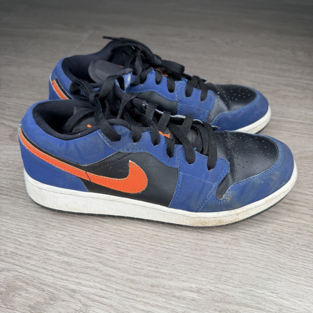Nike Air Jordan 1 Low GS Size 6.5Y Blue Orange Black Youth