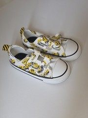 Converse Unisex Kids Low Top Hook & Loop Canvas Sneakers Vehicle Print White
