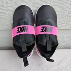 Nike Flex Runner 4 Slip-On Sneaker SZ 9C Black Pink IF2895-604
