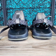 Chaco Kids Black Double Strap Strappy Sandals Adjustable Kids Sz 4 Outdoors