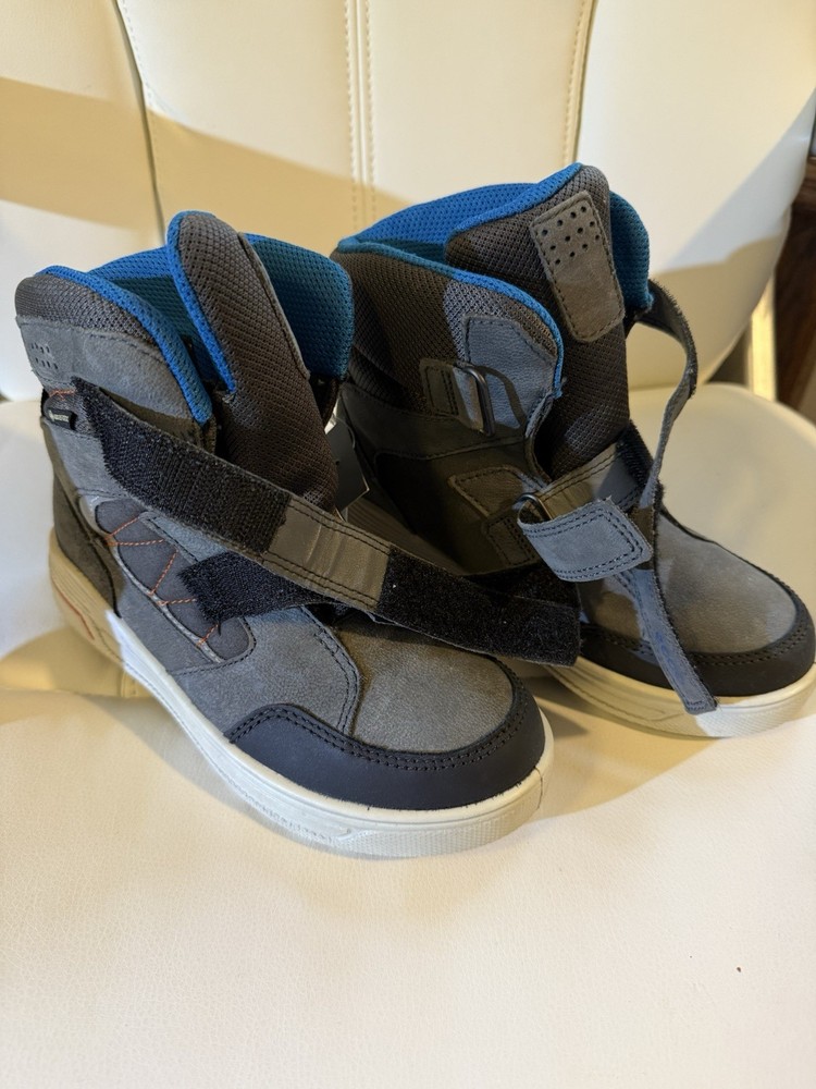 Ecco Gore-Tex Straps Hiking Snow Waterproof Boots Kids US 2.5 EU 34
