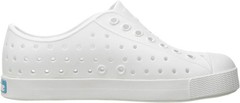 Native Jefferson Child Waterproof Slip-On Sneakers – Shell White, Size Options