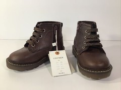 ZARA – Kids high top brown work boot style “NWT “ USA Size 5.5~
