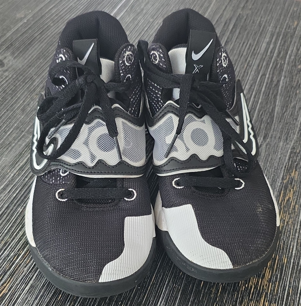 Nike Low Top Mesh Sneakers Black/White/Volt Unisex Kids US 7.5
