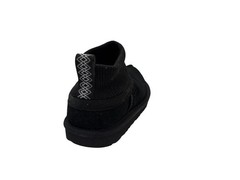 UGG Ultra Stretch Cuff Black Suede Slippers 1157702K Size Kid’s 3 / Women’s 5