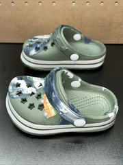 Croc Style Shoe – US Size 5 – Blue/White/Grey Camo – Fast Shipping