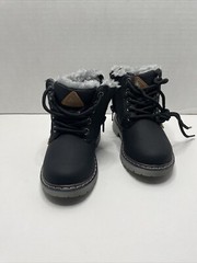 Mishansha Snow Boots Kids Size US 4.5 Black Water Resistant Lined High Top