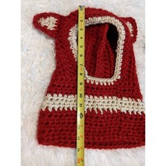 Set Of 2 Hand Knit Kids Pullover Hats With Ears