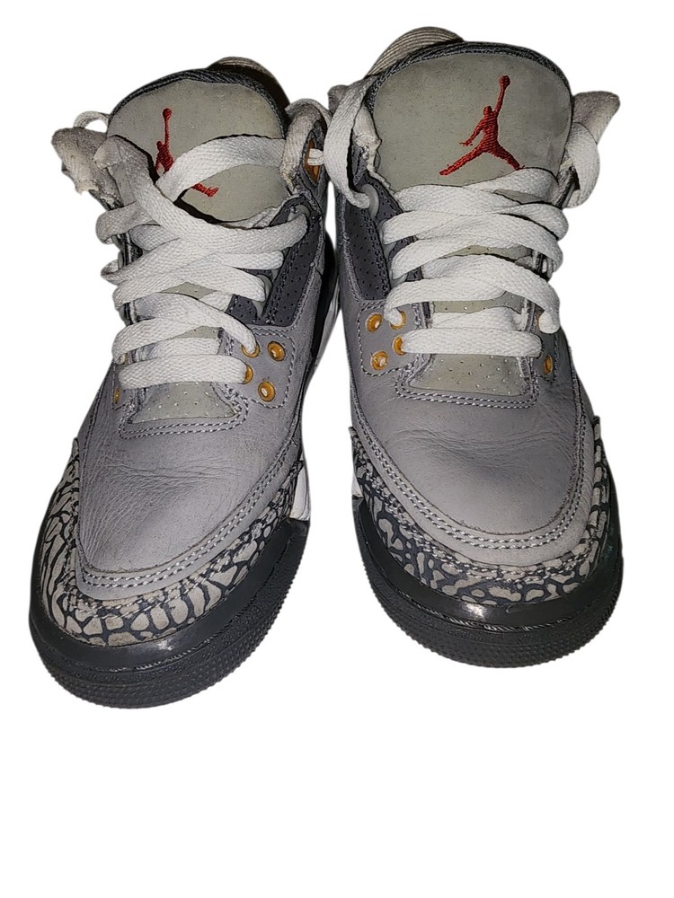 size 4 Air Jordan 3 Retro ‚Cool Grey‘ (2021) 398614-012 Sneakers Kids Unisex