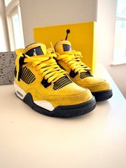 Nike Air Jordan 4 Retro Flight Lightning (GS) 5Y 408452 700