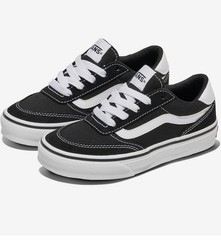 VANS Classic Brooklyn LS V Unisex Kids Black/White, Low Top, Suede/Canvas US 3