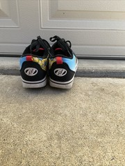 The Simpsons Heelys X Pro Prints Wheels Skating Shoes Black and Sky Blue Size 2
