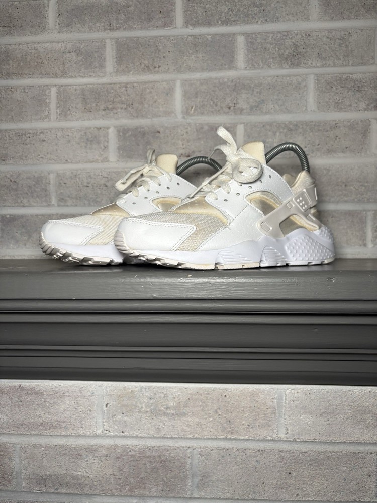 Nike Huarache Run GS Pure Platinum White Athletic Shoes 654275-110 Youth Size 7