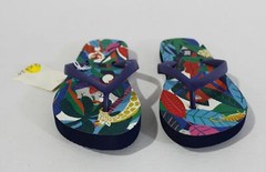 Boden Kid’s Jungle Printed Slip-On Thong Flip Flops CL8 Multicolored Size US:13