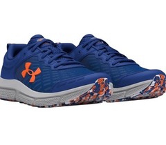 Under Armour Assert 10 Kids Running Shoes Blue Orange 3026182-401 Size 5Y New