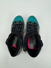 Reebok Iverson Question Mid Shoes Sz 7 Youth Grey Teal Pink White M41519