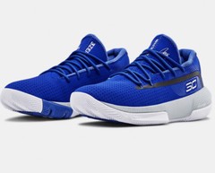 Under Armour UA SC 3ZERO III Curry Kid’s Blue/Black Basketball Shoes 3022117 400