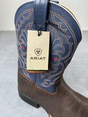 Ariat Quickdraw Kids Leather Boots Mismatched Sz Left 5 Right 4 Brown Cowboy