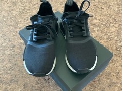 Adidas NMD R1 Boost US KIDS SIZE 5.5 Core Black White Youth Sneaker