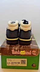 NEW TIMBERLAND FIELD BOOT NAVY / WHITE YOUTH’S SIZE 2.5 (41751)