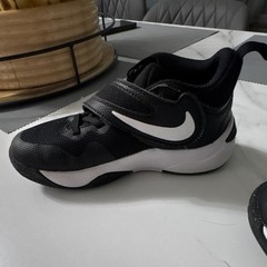Nike Black/White Hook & Loop Sneakers US 12C Mesh Low Top DV8994-002