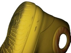 Okabashi Toddler Rain Boots Pull On & Yellow with Swirl Size 9 Pre-Owned