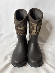 BOGS Kids’ York Camo Waterproof Pull On Insulated Rain Boots Size 13 Mossy Oak