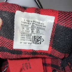Converse Chuck Taylor All Star Black Red Plaid Unisex Kids Sneakers 1 640462F
