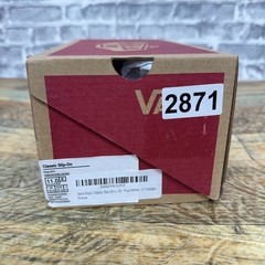 Vans Classic Slip On True White Canvas Shoes VN000ZBUENS Kids Size 11 New